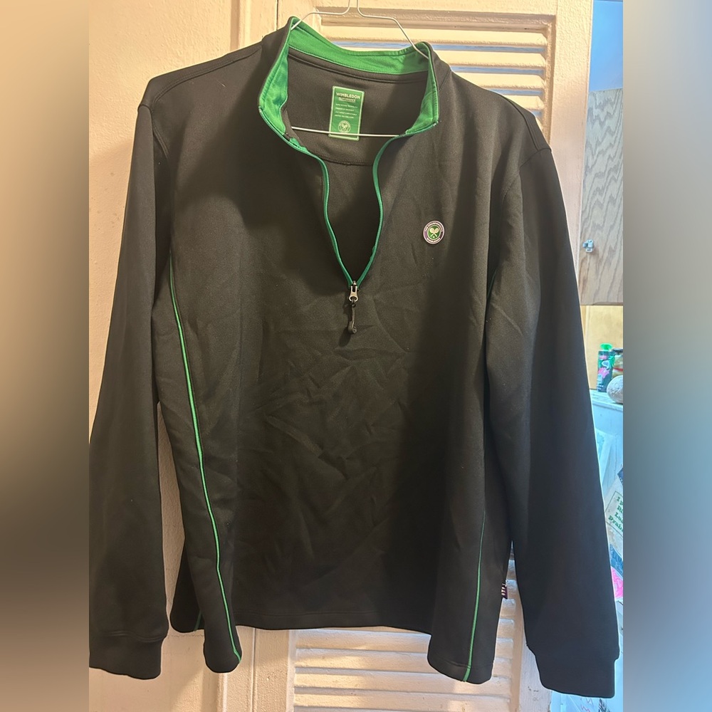 Wimbledon Performance Rapid Wicking 1/4 Zip Pullover Sweatshirt Large
